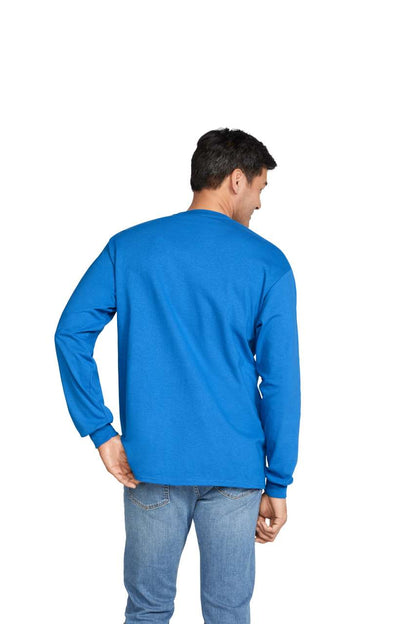 GILDAN ®  HEAVY COTTON™ ADULT LONG SLEEVE T-SHIRT - Forest Green - Additional