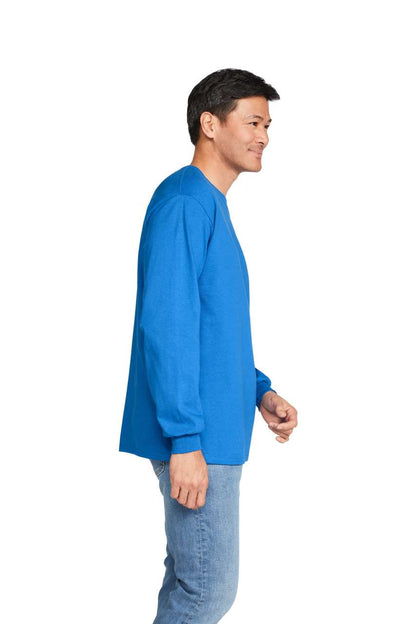 GILDAN ®  HEAVY COTTON™ ADULT LONG SLEEVE T-SHIRT - Forest Green - Additional