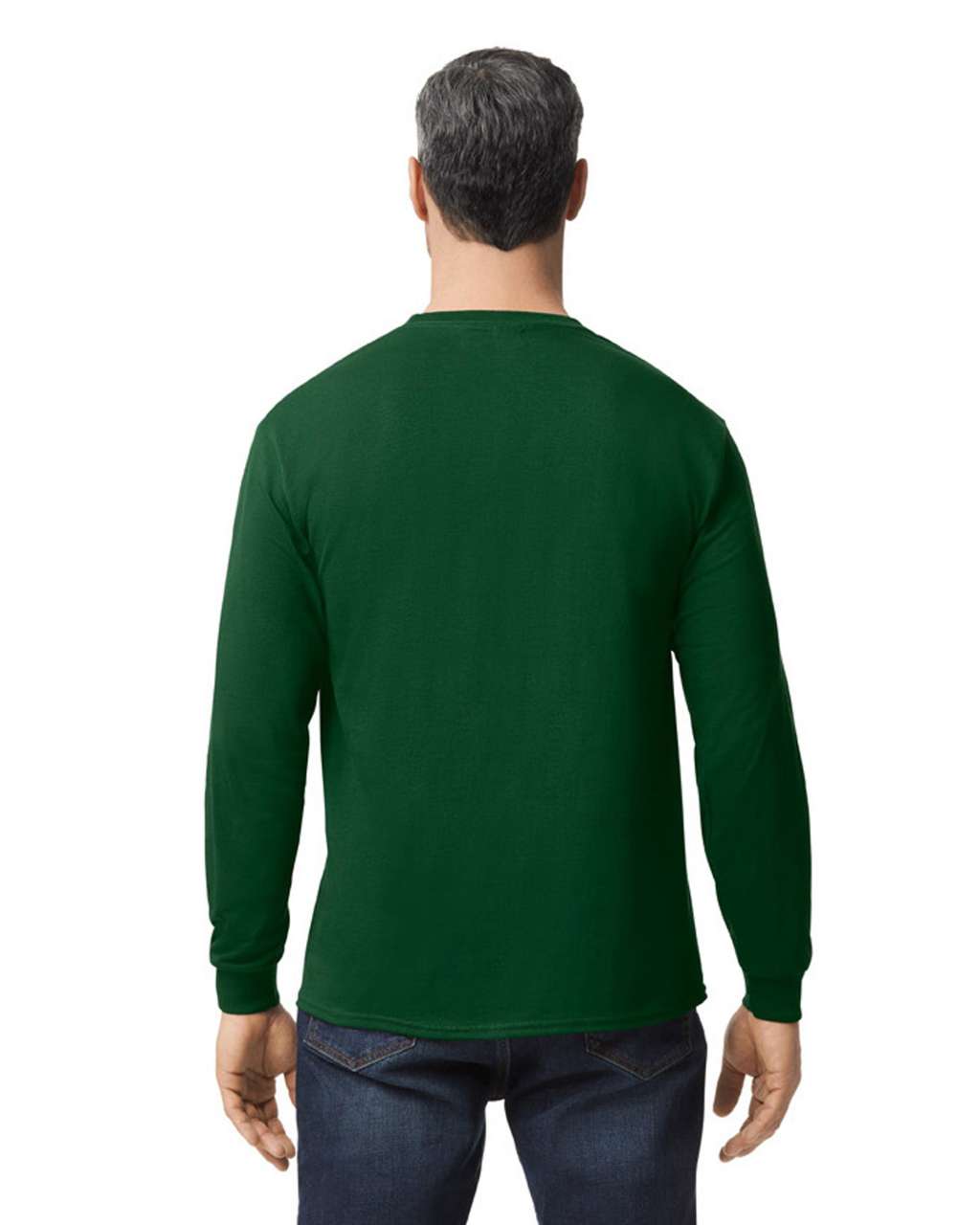 GILDAN ®  HEAVY COTTON™ ADULT LONG SLEEVE T-SHIRT - Forest Green - Additional