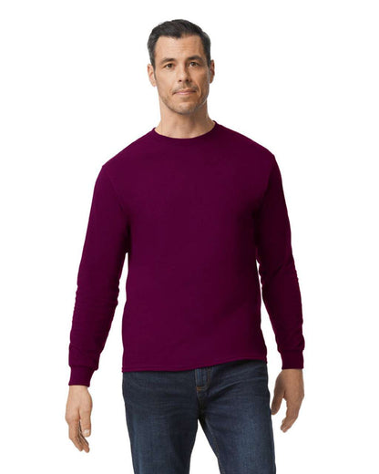 GILDAN ®  HEAVY COTTON™ ADULT LONG SLEEVE T-SHIRT - Maroon - Main