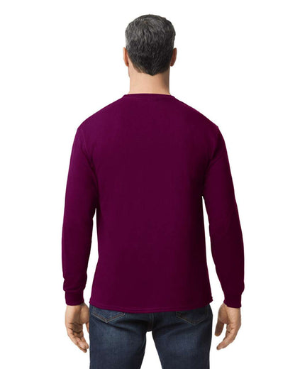 GILDAN ®  HEAVY COTTON™ ADULT LONG SLEEVE T-SHIRT - Maroon - Additional