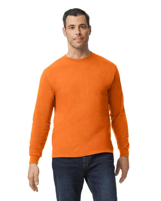 GILDAN ®  HEAVY COTTON™ ADULT LONG SLEEVE T-SHIRT - S.Orange - Main