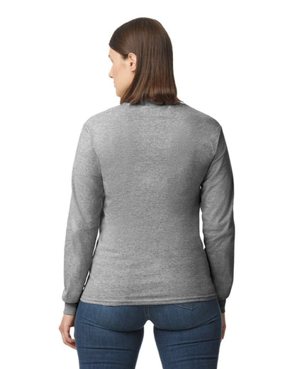 GILDAN ®  HEAVY COTTON™ ADULT LONG SLEEVE T-SHIRT - Sport Grey - Additional