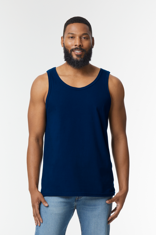 SOFTSTYLE ®  ADULT TANK TOP - Navy - Model