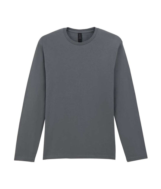 SOFTSTYLE ®  ADULT LONG SLEEVE T-SHIRT - Charcoal - Main