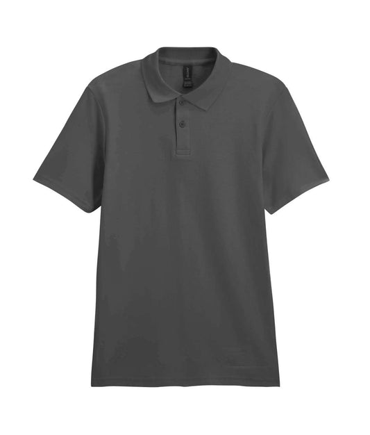 SOFTSTYLE ®  ADULT DOUBLE PIQUÉ POLO - Charcoal - Main
