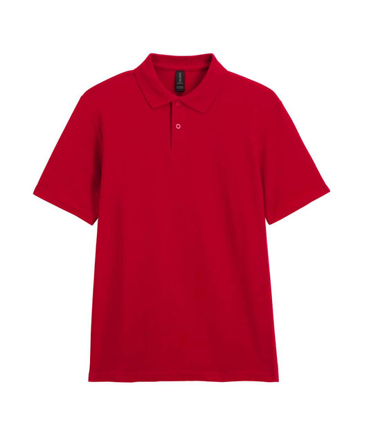 SOFTSTYLE ®  ADULT DOUBLE PIQUÉ POLO - Cherry Red - Main