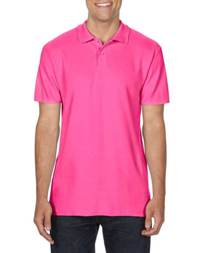 SOFTSTYLE ®  ADULT DOUBLE PIQUÉ POLO - Heliconia - Main