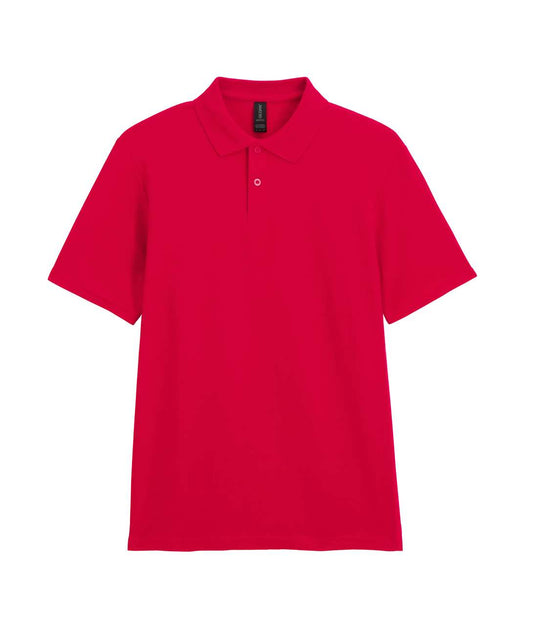 SOFTSTYLE ®  ADULT DOUBLE PIQUÉ POLO - Red - Main