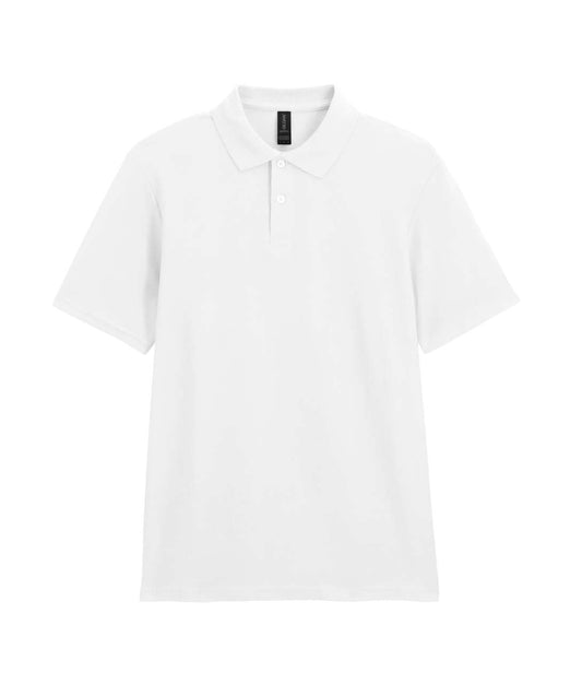 SOFTSTYLE ®  ADULT DOUBLE PIQUÉ POLO - White - Main