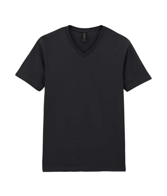 SOFTSTYLE ®  ADULT V-NECK T-SHIRT - Black - Main