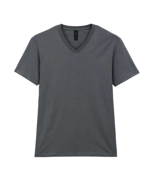 SOFTSTYLE ®  ADULT V-NECK T-SHIRT - Charcoal - Main