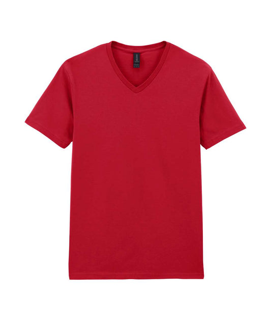 SOFTSTYLE ®  ADULT V-NECK T-SHIRT - Cherry Red - Main