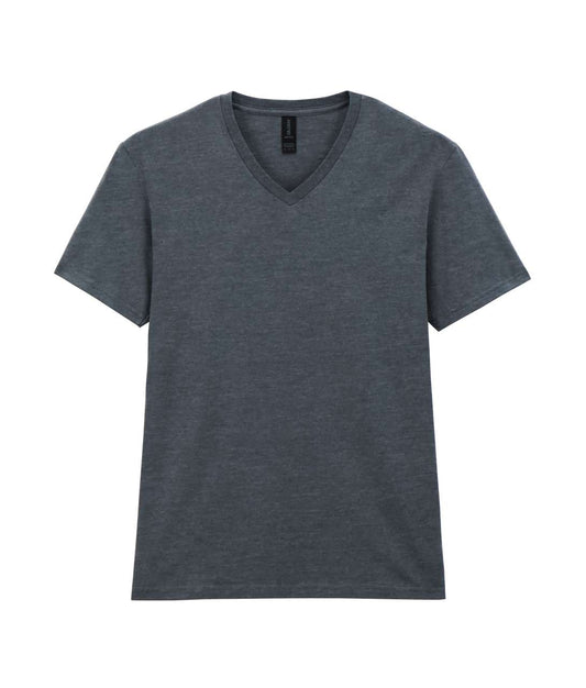 SOFTSTYLE ®  ADULT V-NECK T-SHIRT - Dark Heather - Main