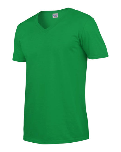 SOFTSTYLE ®  ADULT V-NECK T-SHIRT - Irish Green - Additional