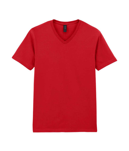 SOFTSTYLE ®  ADULT V-NECK T-SHIRT - Red - Main