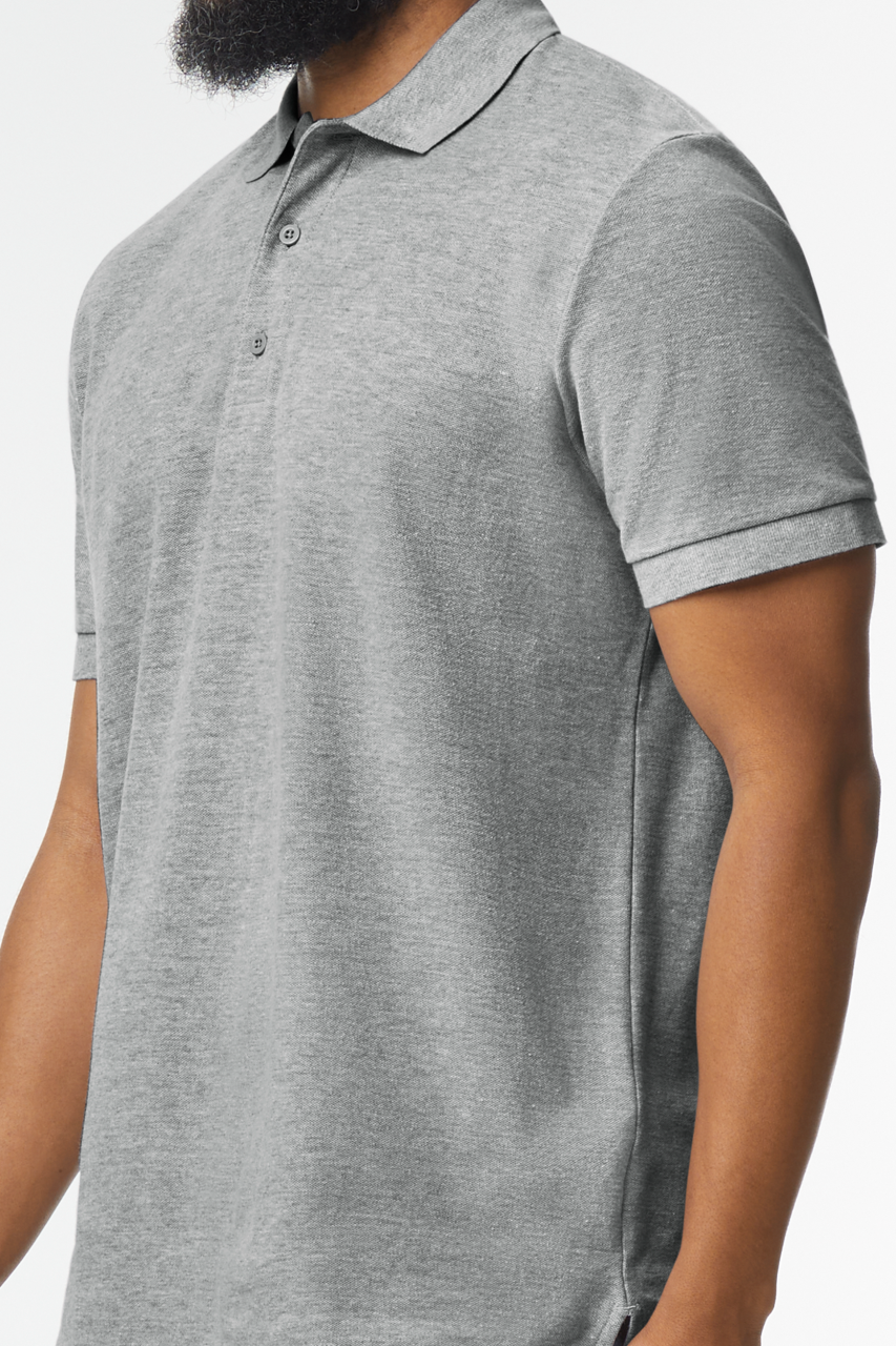 PREMIUM COTTON ®  ADULT DOUBLE PIQUÉ POLO - Black - Additional
