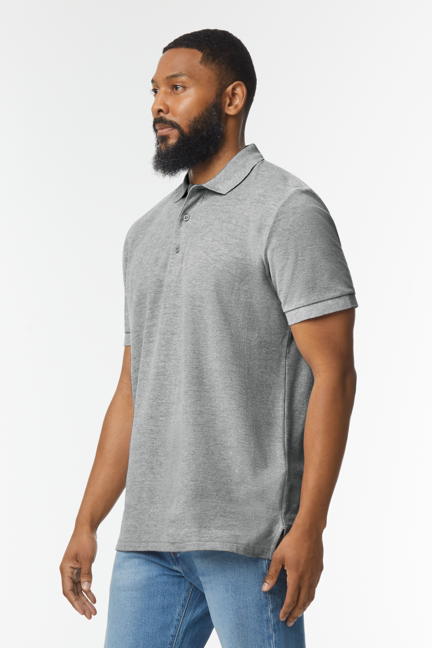 PREMIUM COTTON ®  ADULT DOUBLE PIQUÉ POLO - Black - Additional