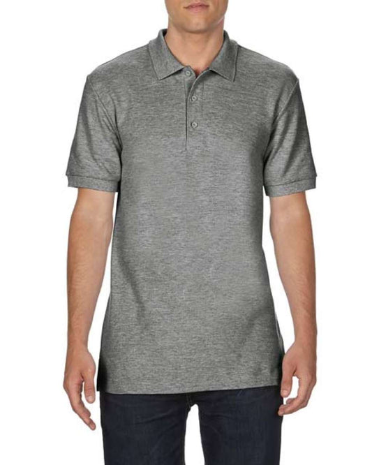 PREMIUM COTTON ®  ADULT DOUBLE PIQUÉ POLO - Graphite Heather - Main