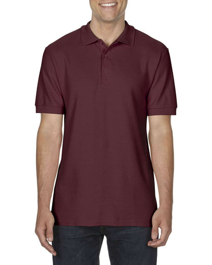 PREMIUM COTTON ®  ADULT DOUBLE PIQUÉ POLO - Maroon - Main