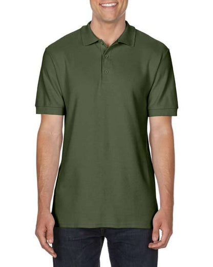 PREMIUM COTTON ®  ADULT DOUBLE PIQUÉ POLO - Military Green - Main