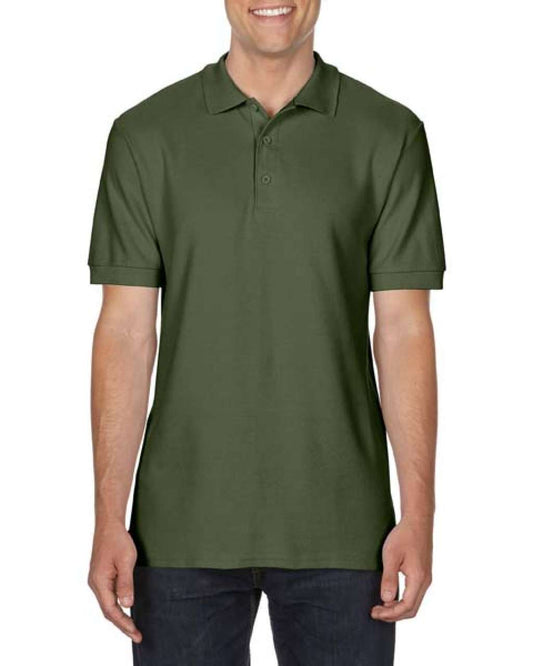 PREMIUM COTTON ®  ADULT DOUBLE PIQUÉ POLO - Military Green - Main