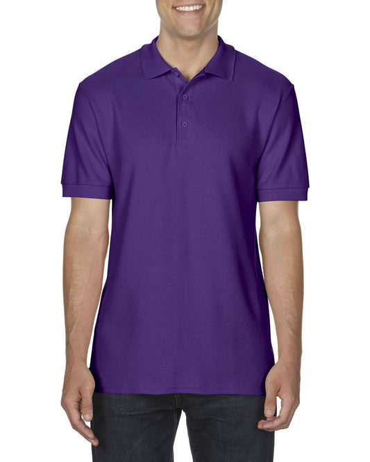 PREMIUM COTTON ®  ADULT DOUBLE PIQUÉ POLO - Purple - Main