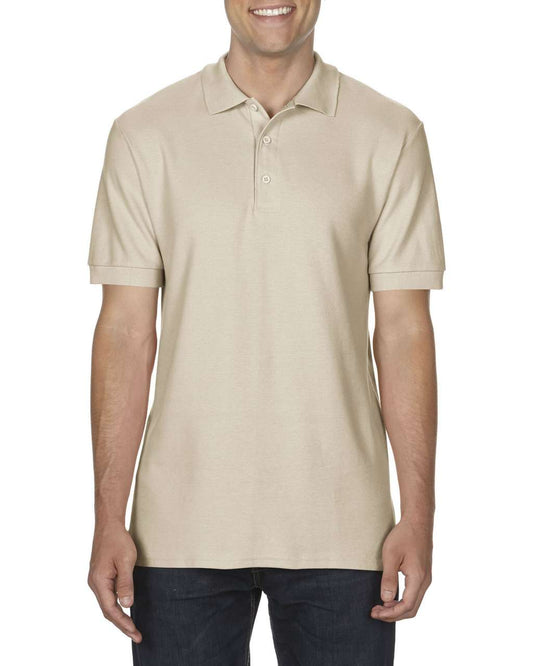 PREMIUM COTTON ®  ADULT DOUBLE PIQUÉ POLO - Sand - Main