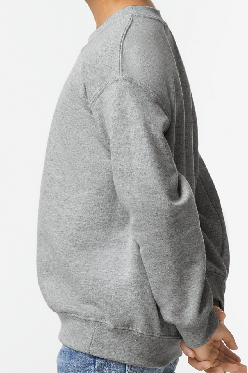 HEAVY BLEND™ YOUTH CREWNECK SWEATSHIRT - Black - Additional