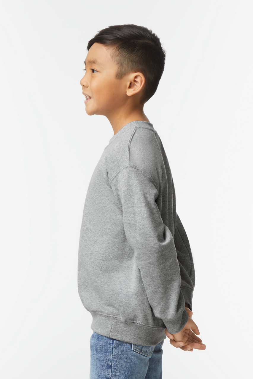 HEAVY BLEND™ YOUTH CREWNECK SWEATSHIRT - Black - Additional