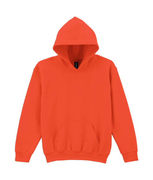 HEAVY BLEND™ YOUTH HOODED SWEATSHIRT - Orange - Main