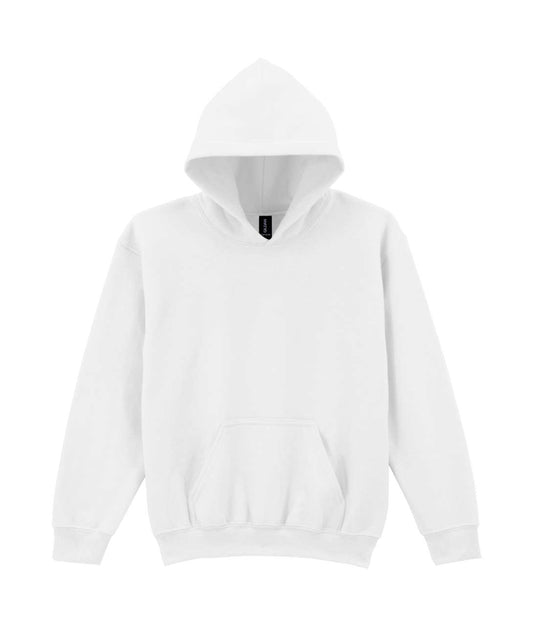HEAVY BLEND™ YOUTH HOODED SWEATSHIRT - White - Main