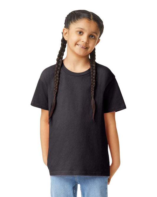 LIGHT COTTON YOUTH T-SHIRT - Black - colorimageurl