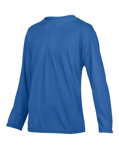 PERFORMANCE ®  YOUTH LONG SLEEVE T-SHIRT - Royal - Additional