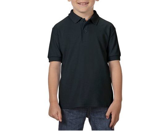 DRYBLEND ®  YOUTH DOUBLE PIQUÉ POLO SHIRT - Black - Main