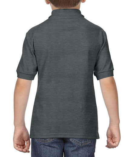 DRYBLEND ®  YOUTH DOUBLE PIQUÉ POLO SHIRT - Dark Heather - Additional
