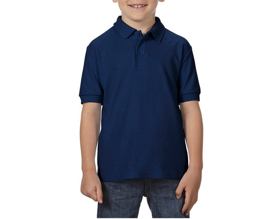 DRYBLEND ®  YOUTH DOUBLE PIQUÉ POLO SHIRT - Navy - Main