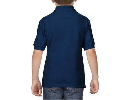 DRYBLEND ®  YOUTH DOUBLE PIQUÉ POLO SHIRT - Navy - Additional