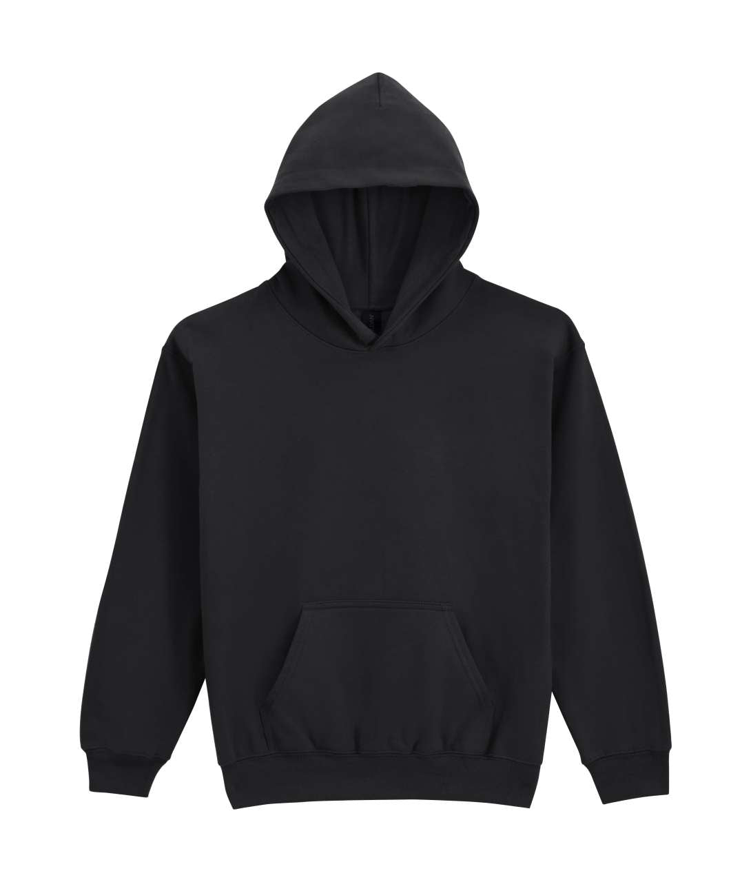 SOFTSTYLE® MIDWEIGHT FLEECE YOUTH HOODIE - Black - colorimageurl