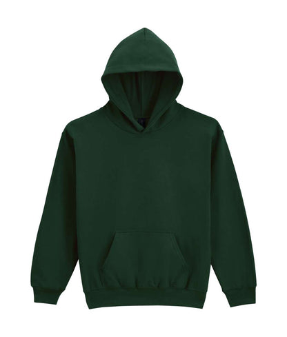 SOFTSTYLE® MIDWEIGHT FLEECE YOUTH HOODIE - Forest Green - colorimageurl