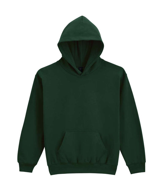 SOFTSTYLE® MIDWEIGHT FLEECE YOUTH HOODIE - Forest Green - colorimageurl