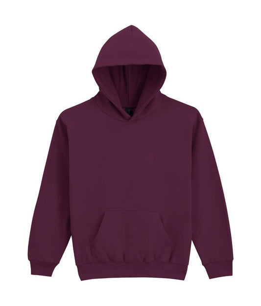 SOFTSTYLE® MIDWEIGHT FLEECE YOUTH HOODIE - Maroon - colorimageurl