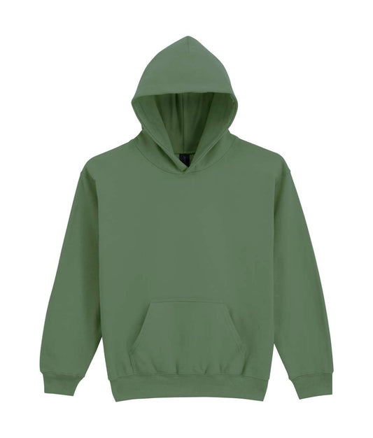 SOFTSTYLE® MIDWEIGHT FLEECE YOUTH HOODIE - Military Green - colorimageurl
