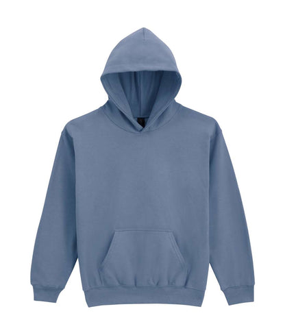 SOFTSTYLE® MIDWEIGHT FLEECE YOUTH HOODIE - Stone Blue - colorimageurl