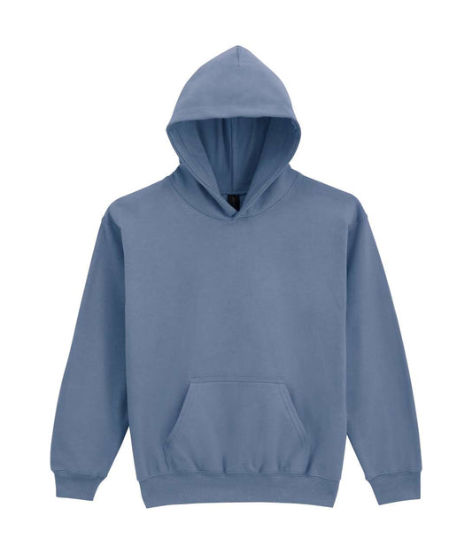 SOFTSTYLE® MIDWEIGHT FLEECE YOUTH HOODIE - Stone Blue - colorimageurl