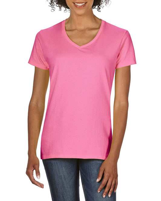 PREMIUM COTTON ®  LADIES' V-NECK T-SHIRT - Azalea - Main
