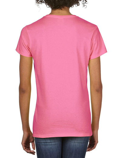 PREMIUM COTTON ®  LADIES' V-NECK T-SHIRT - Azalea - Additional