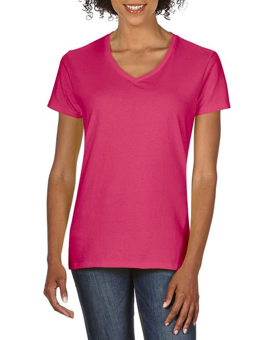 PREMIUM COTTON ®  LADIES' V-NECK T-SHIRT - Heliconia - Main