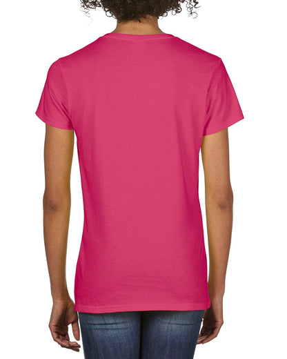 PREMIUM COTTON ®  LADIES' V-NECK T-SHIRT - Heliconia - Additional