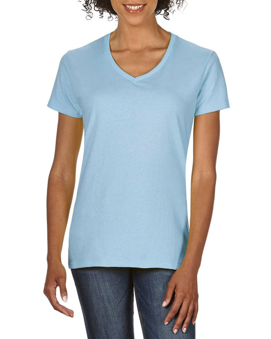 PREMIUM COTTON ®  LADIES' V-NECK T-SHIRT - Light Blue - Main